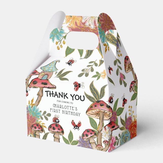 Ballotins Aquarelle magique mignonne Ladybug filles Annivers (Verso)