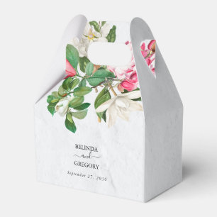 Ballotins Aquarelle Magnolia Fleurs Mariage