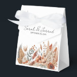 Ballotins Aquarelle Mariage de fleurs en terre cuite<br><div class="desc">Un bel agencement de fleurs et de feuilles couleur terre cuite,  peints à la main dans un style aquarelle</div>