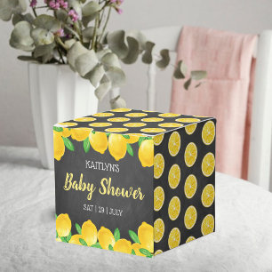 Ballotins Aquarelle moderne Baby shower citronnier
