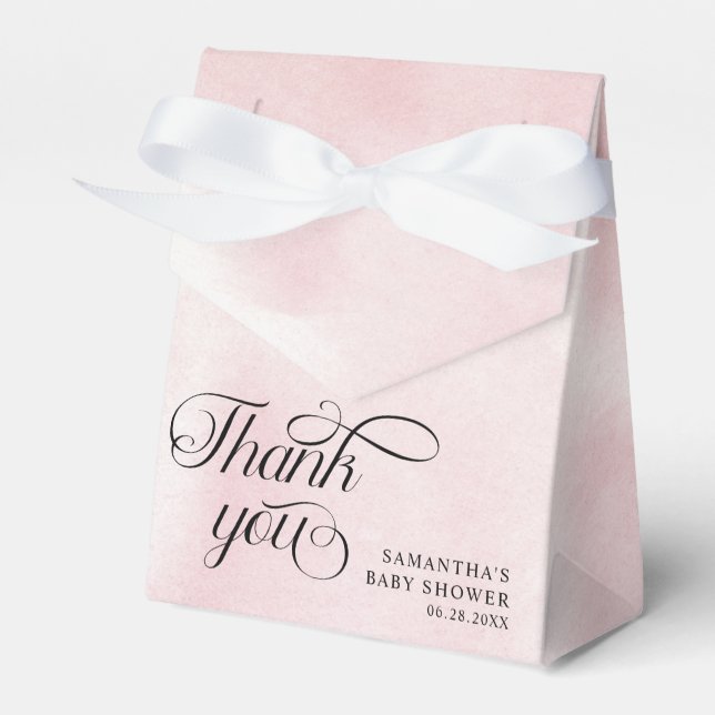 Ballotins Aquarelle moderne Cloud rose Neuf Baby shower (Verso)