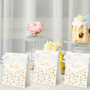 Ballotins Aquarelle motif floral baby shower merci