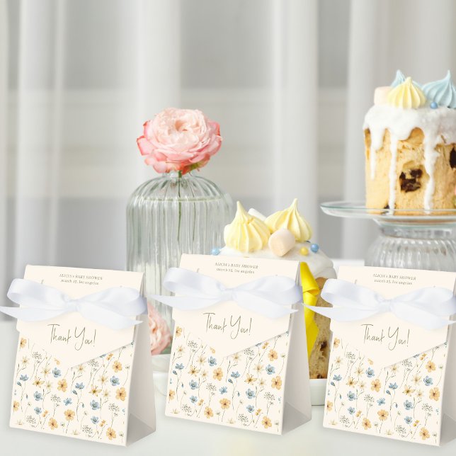 Ballotins Aquarelle motif floral baby shower merci (Créateur téléchargé)