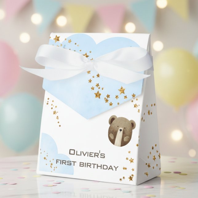 Ballotins Aquarelle notre petit ours un bébé anniversaire (Créateur téléchargé)