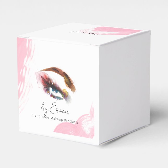 Ballotins Aquarelle Oeil brosse Brousse Merci rose QR (Verso)