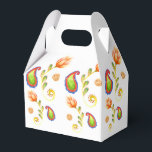 Ballotins Aquarelle Paisley indien<br><div class="desc">Boîtes de faveur aquarelle indienne tendance avec un motif paisley peint à la main.</div>