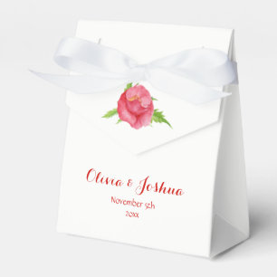 Ballotins Aquarelle Pavot Fleur Mariage Faveur Boxes