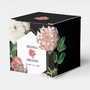 Ballotins Aquarelle Peonies rose Fleurs Mariage Blanc
