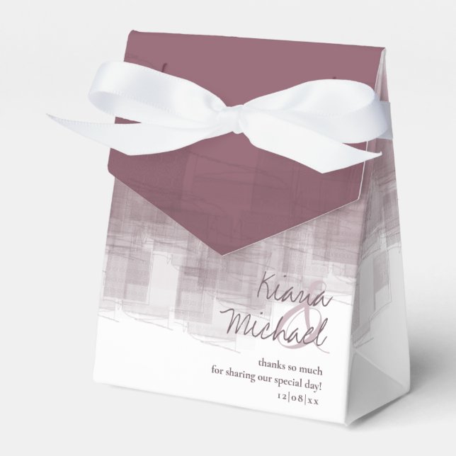 Ballotins Aquarelle Réflexions Merci Mauve ID774 (Verso)