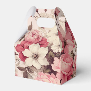 Ballotins Aquarelle romantique Roses roses et fleurs de pomm