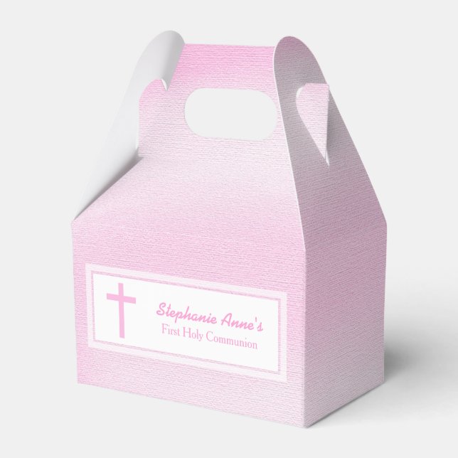 Ballotins Aquarelle rose communion (Verso)