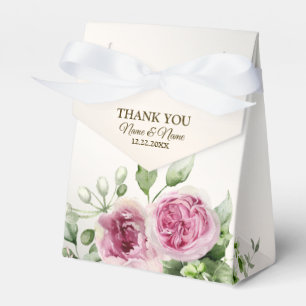 Ballotins Aquarelle rose Floral Frame Bronze brillant