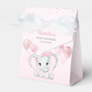 Ballotins Aquarelle rose mignonne Eléphant Baby shower fille