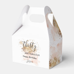 Ballotins Aquarelle rose or 30 et fabuleux 30e anniversaire