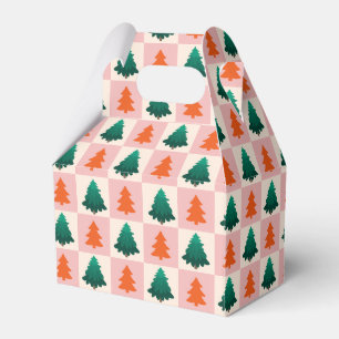Ballotins Aquarelle rouge vert Joyeux sapin de Noël motif