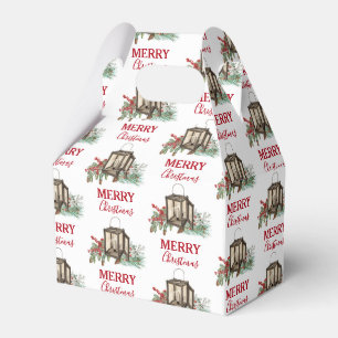 Ballotins Aquarelle rustique Berries à pin de Noël