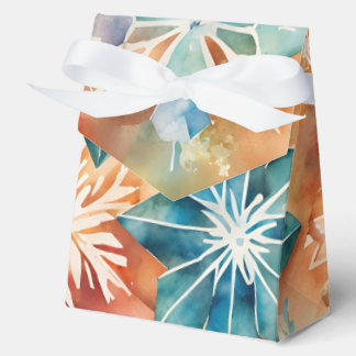 Ballotins Aquarelle Snowflakes Noël Favoriser boîte cadeau