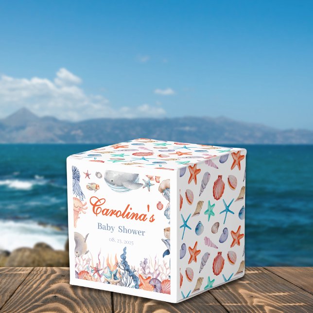 Ballotins aquarelle sous le baby shower marin (Créateur téléchargé)