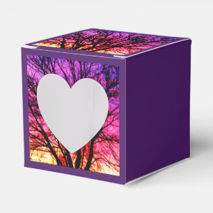 Ballotins Arbre à coucher de soleil en hiver