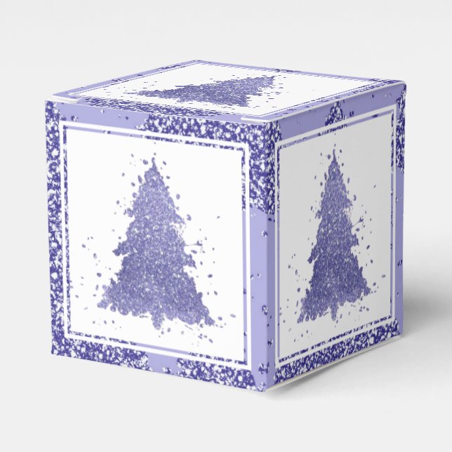 Ballotins Arbre de Noël élégant | Charming Lavender Purple (Verso)