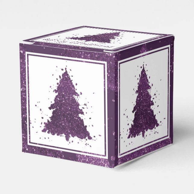 Ballotins Arbre de Noël Moody | Plum profond (Verso)
