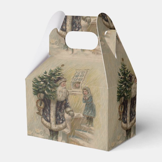 Ballotins Arbre de Noël vintage Père Noël (Verso)