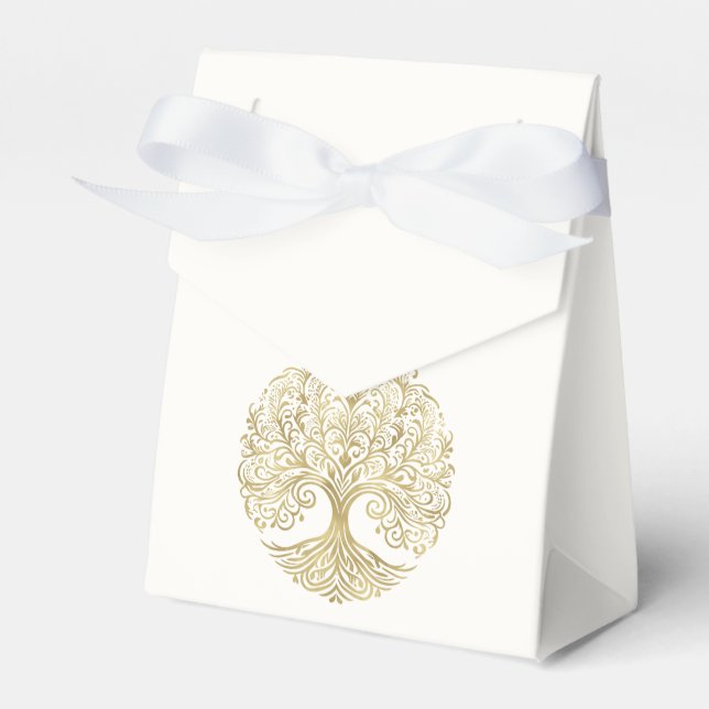 Ballotins Arbre de vie Cream & Gold Celtic Mariage (Verso)