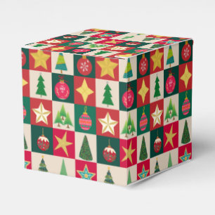 Ballotins Arbres Ornements et étoiles Carré