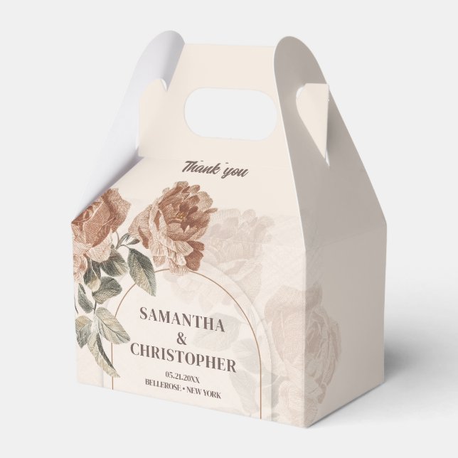 Ballotins Arc Boho couleurs neutres terre rouille sauge vert (Verso)