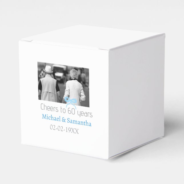Ballotins arc en argent félicite pour 60 ans de mariage  (Verso)