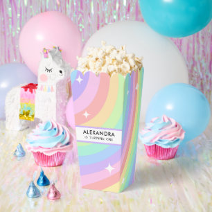 Ballotins Arc-en-ciel Coloré Popcorn 1er Anniversaire