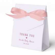 Arc-en-ciel Rose Pastel Merci Baby Shower