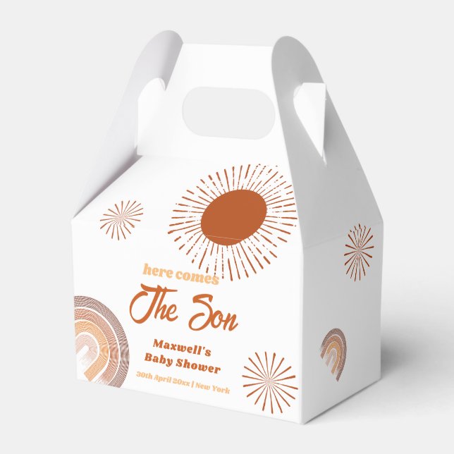 Ballotins Arc-En-Ciel Voici Le Baby shower Du Fils (Verso)