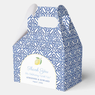 Ballotins Arch italien citron bleu Mariage