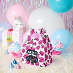 Ballotins Armes à feu ou Roses Révéler Baby shower rose/bleu