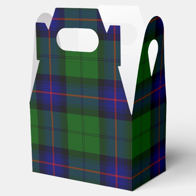 Ballotins Armstrong tartan bleu et vert plaid (Ouvert)