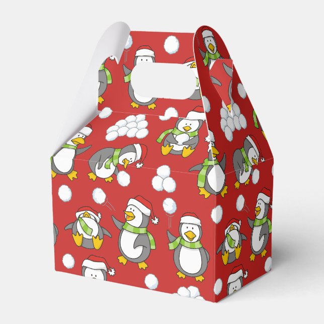 Ballotins Arrière - plan de pingouins de Noël (Verso)