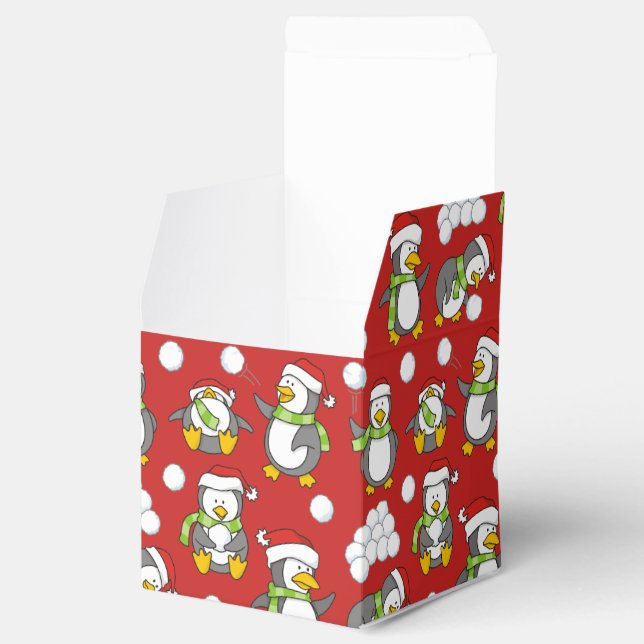 Ballotins Arrière - plan de pingouins de Noël (Ouvert)