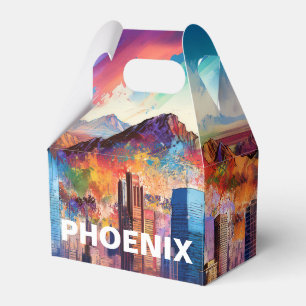 Ballotins Art abstrait de la ligne d'horizon de Phoenix