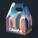Ballotins Art Abstrait Tampa Skyline<br><div class="desc">Ajoutez une touche de modernité à votre événement avec ce ballotin avec des skyline d'art Tampa abstrait. Parfait pour les mariages,  fêtes ou cadeaux d'entreprise.</div>