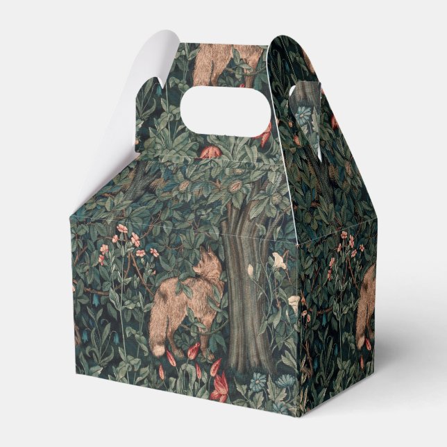 Ballotins Art de faune de renard de verdure de William Morri (Verso)