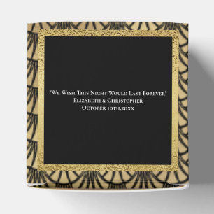 Ballotins Art Déco Gold Black Gatsby Mariage des années 1920