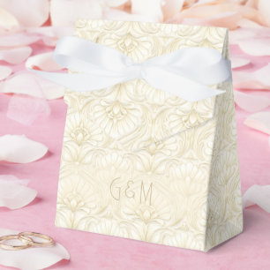 Ballotins Art Déco Ornemental - Ivoire Luxe Mariage Sur Me