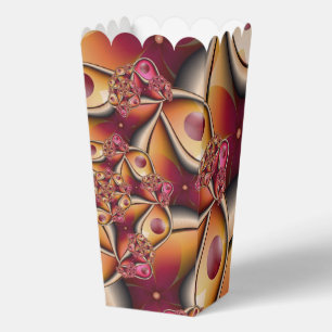 Ballotins Art fractal abstrait coloré rouge orange fantaisie