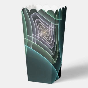 Ballotins Art graphique fractal géométrique sarcelle moderne