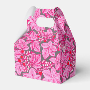 Ballotins Art Nouveau Fraises et Feuilles, Rose et Gris