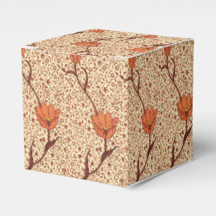 Ballotins Art Nouveau Tulip Damas, corail et beige