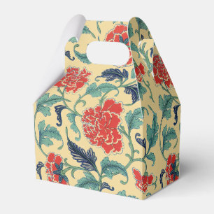 Ballotins Art Nouveau Vintage Chinoiserie Fleurie Rouge Chin