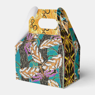 Ballotins Art papillon sarcelle et violet maximaliste vibran