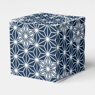 Ballotins Asanoha motif japonais - bleu marine